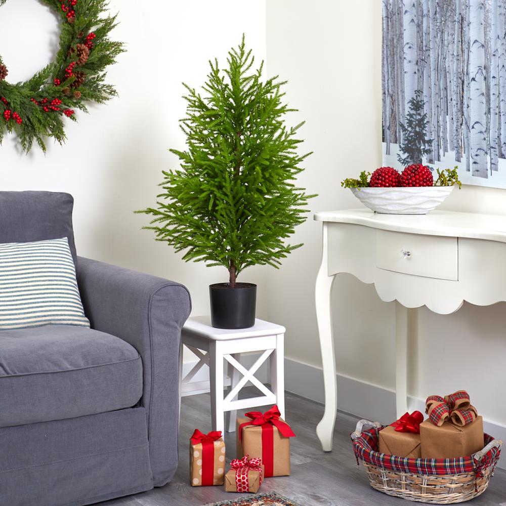 40in. Norfolk Island Pine Natural Look Artificial Tree. Picture 2