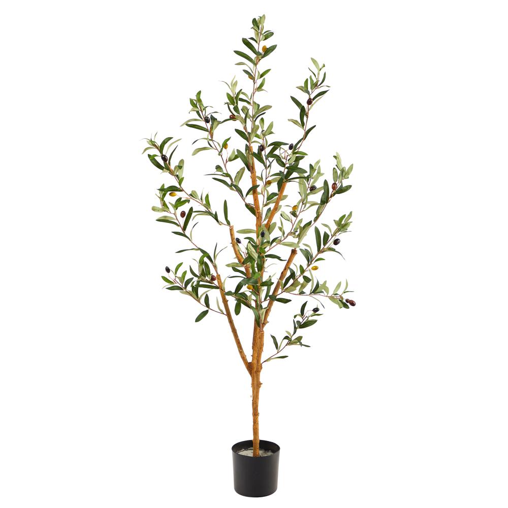 3.5ft. Olive Artificial Tree - Green. Picture 1