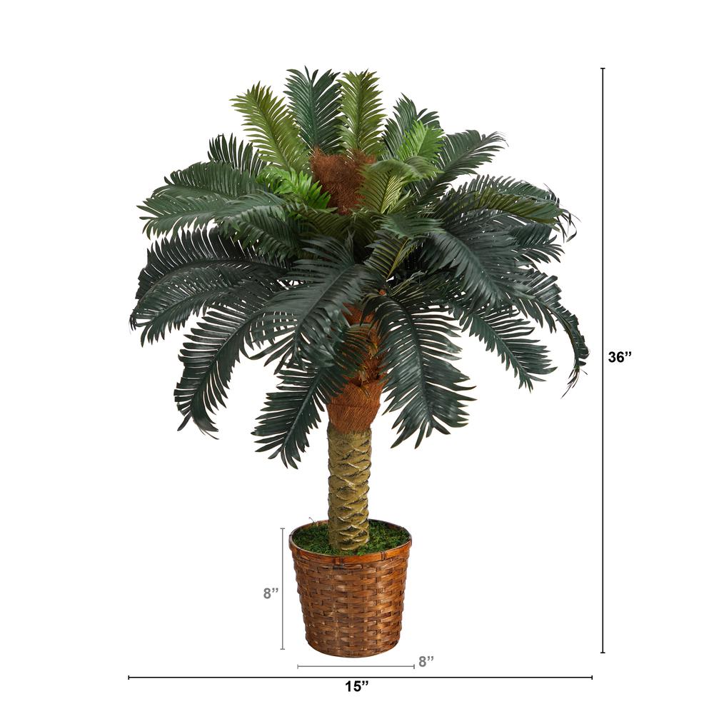 3ft. Sago Palm Artificial Tree. Picture 3