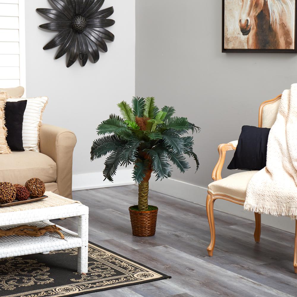 3ft. Sago Palm Artificial Tree. Picture 2