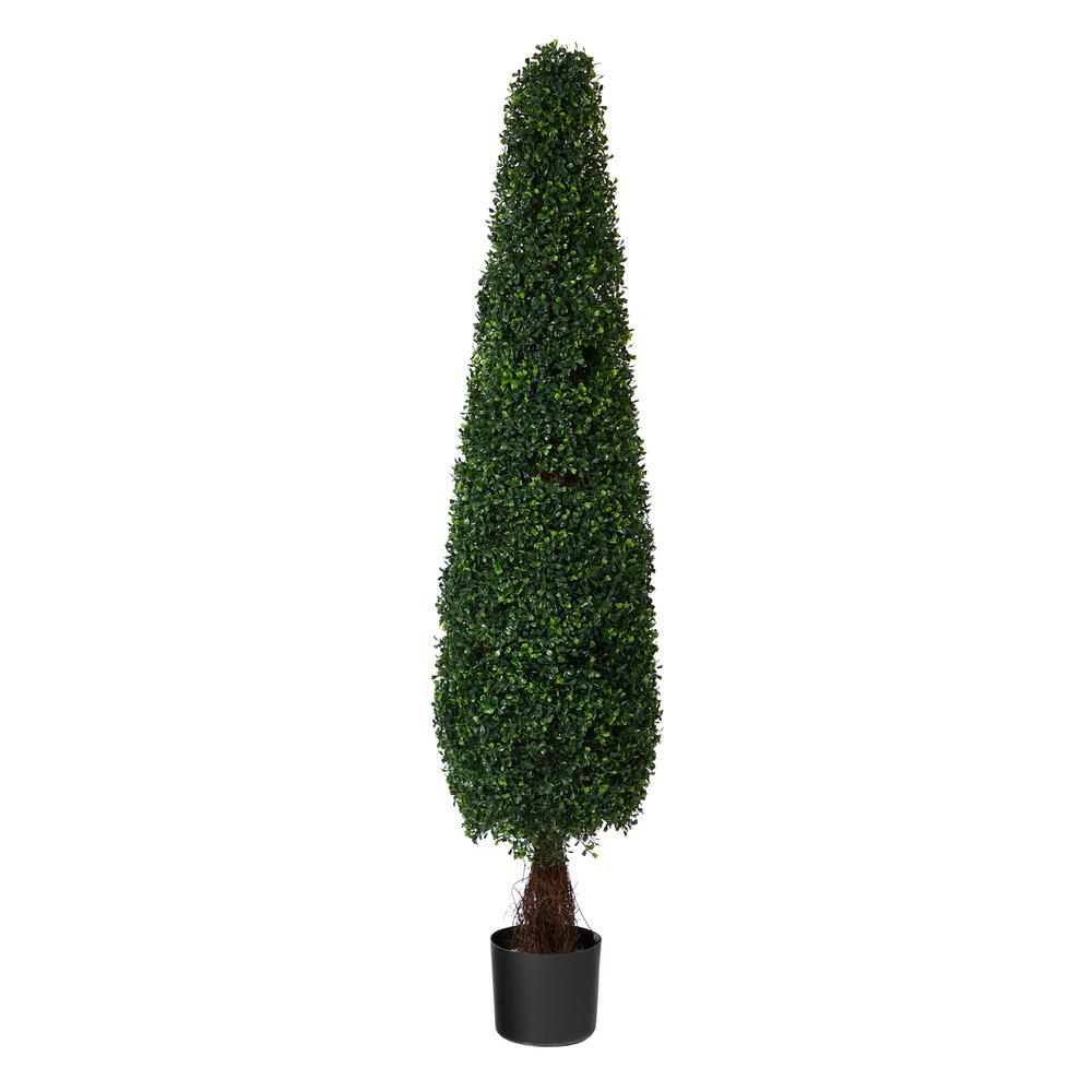5ft. Boxwood Topiary Artificial Tree UV Resistant (Indoor/Outdoor). Picture 1