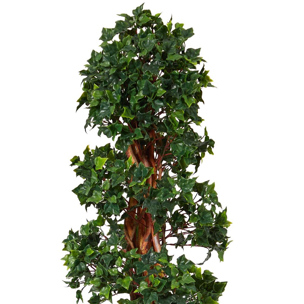 5.5ft. English Ivy Topiary Spiral Artificial Tree UV Resistant (Indoor/Outdoor). Picture 5