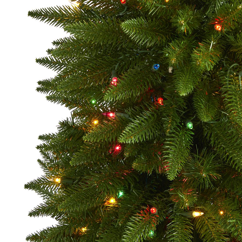 5ft. Sierra Fir Artificial Christmas Tree with 200 Multicolored Lights. Picture 3