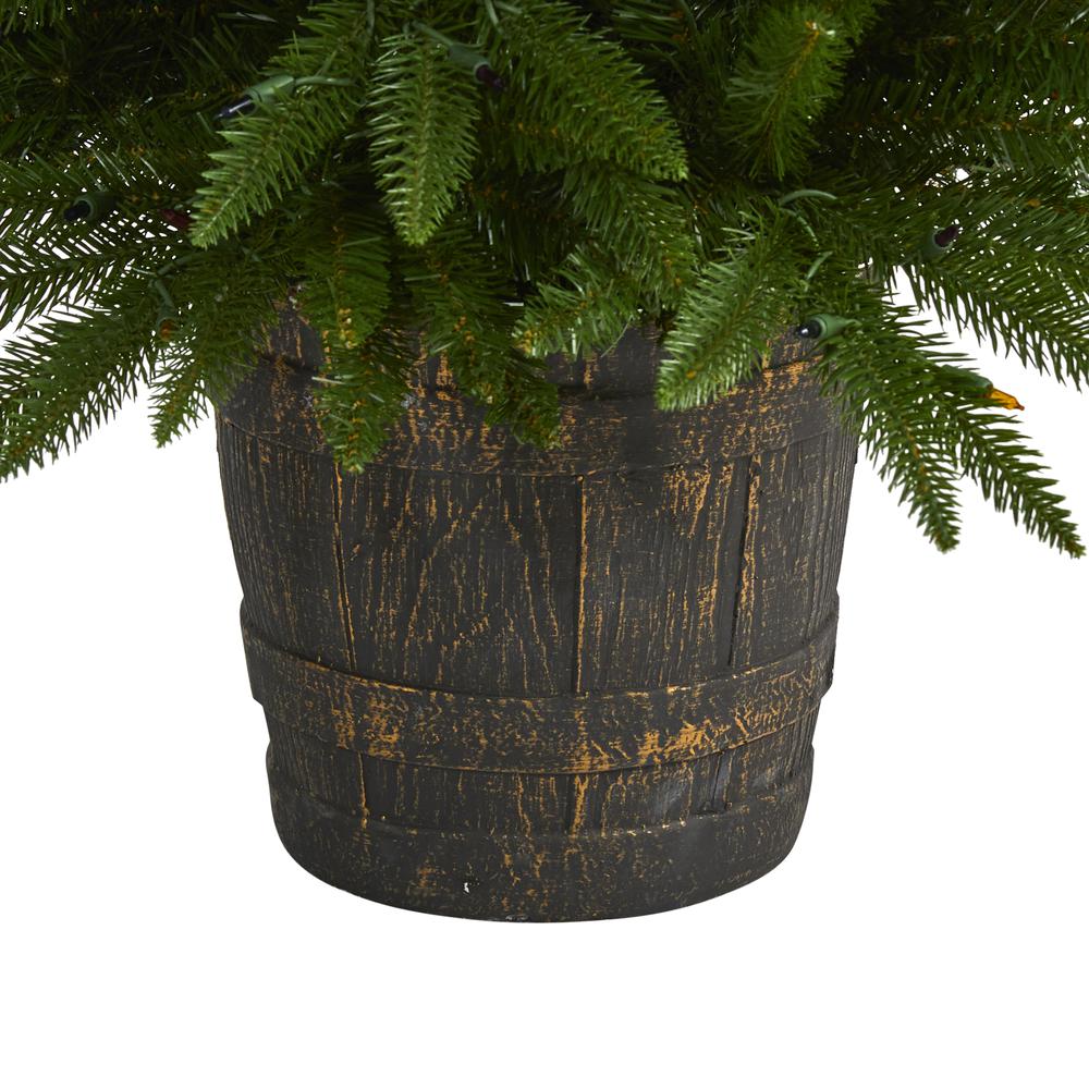 5ft. Sierra Fir Artificial Christmas Tree with 200 Multicolored Lights. Picture 4