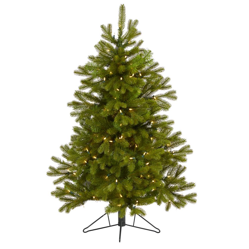 4ft. Cambridge Spruce Flat Back Artificial Christmas Tree. Picture 1