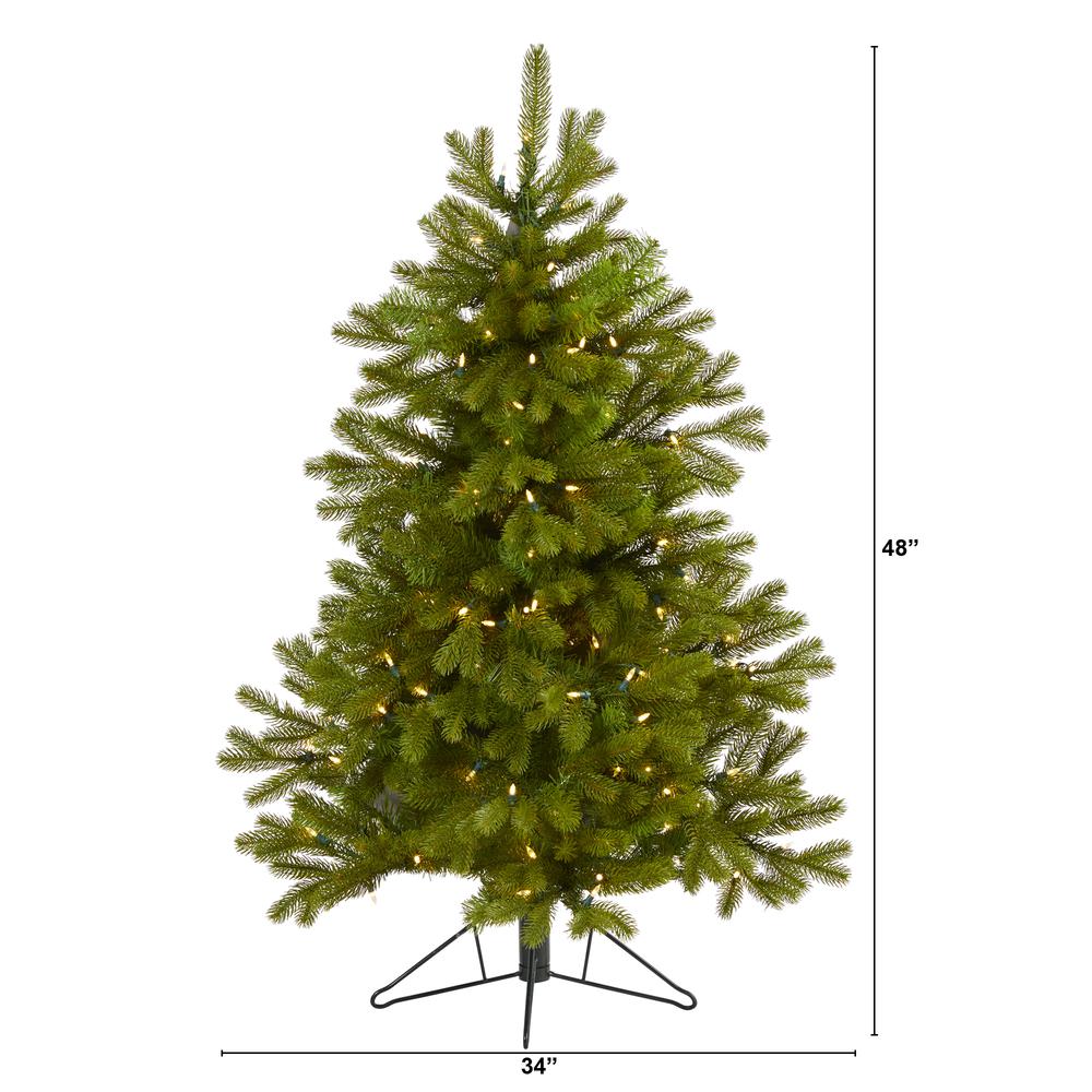 4ft. Cambridge Spruce Flat Back Artificial Christmas Tree. Picture 2