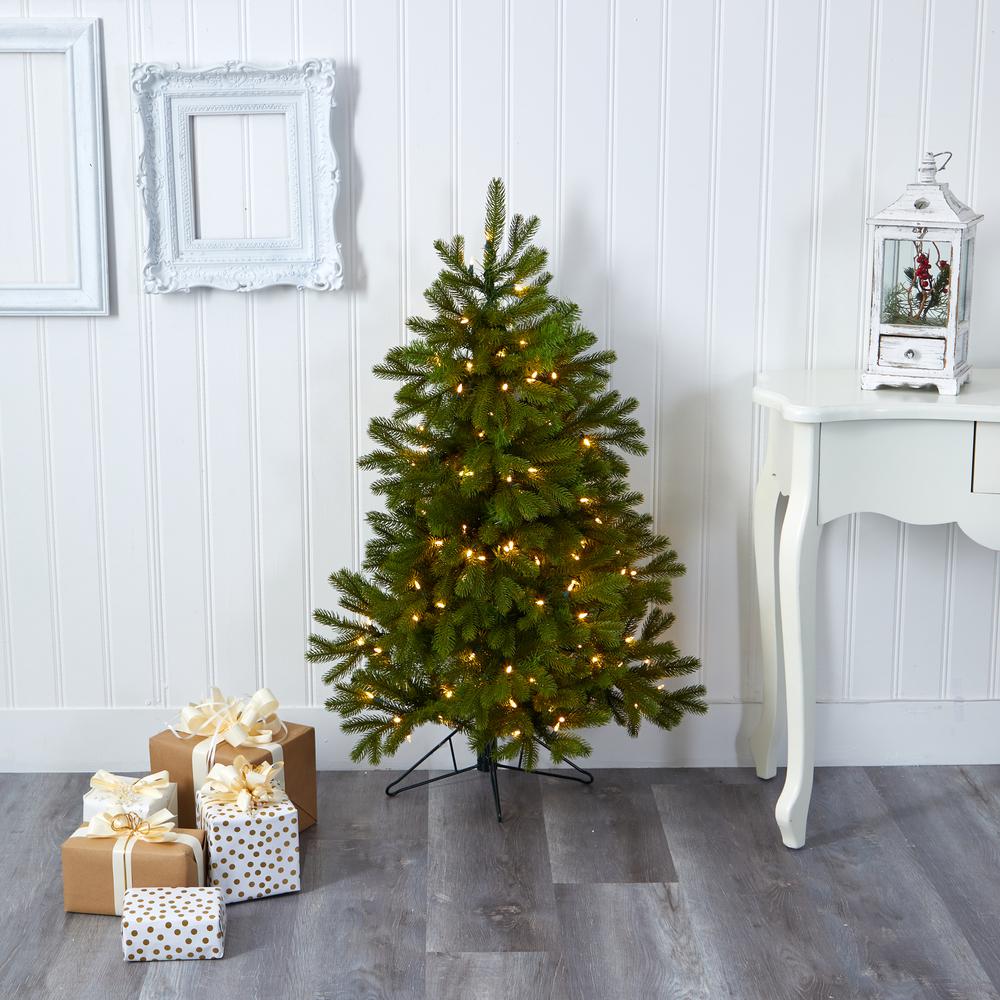 4ft. Cambridge Spruce Flat Back Artificial Christmas Tree. Picture 6