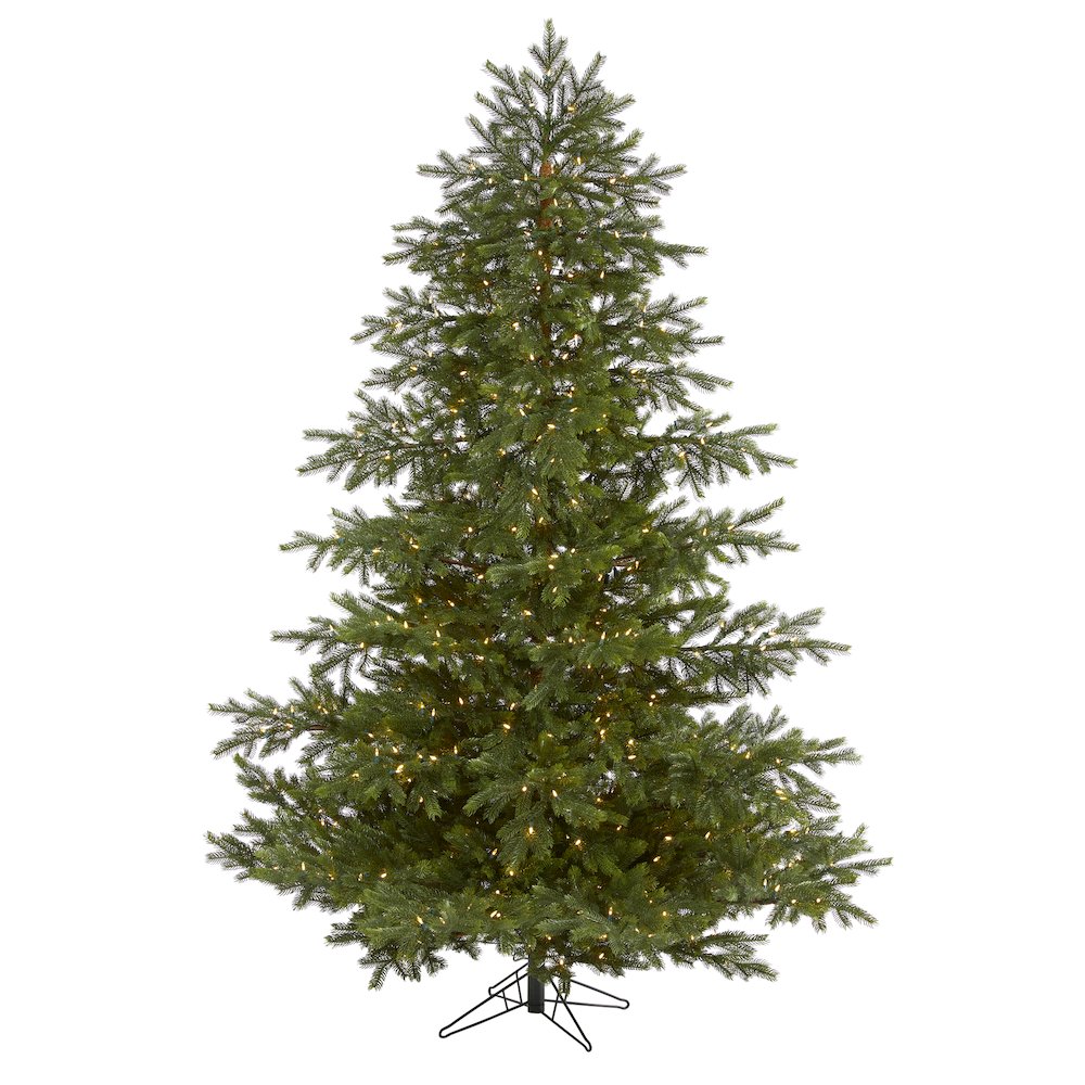 7.5ft. South Carolina Spruce Real Touch Christmas Tree with 650 Warm LED Lights. Picture 1