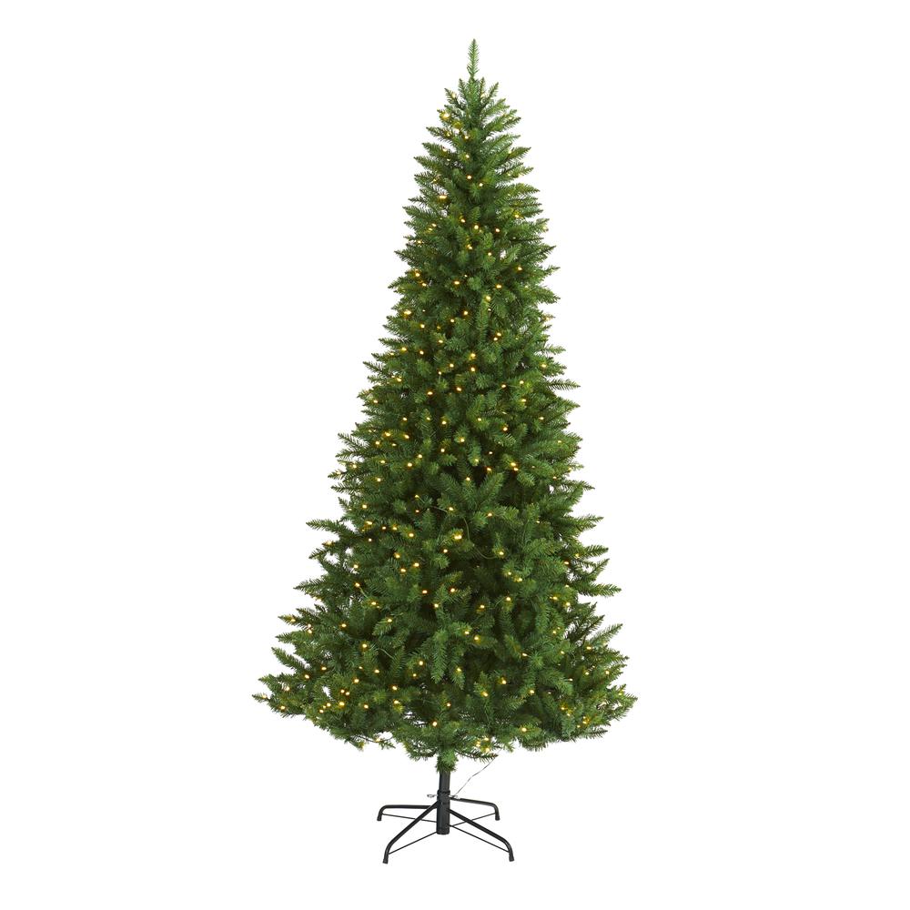 7.5ft. Green Valley Fir Artificial Christmas Tree with 500 Clear LED Lights. Picture 1
