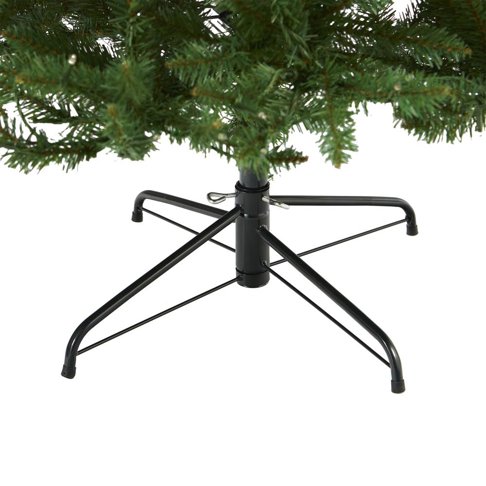 7.5ft. Green Valley Fir Artificial Christmas Tree with 500 Clear LED Lights. Picture 4