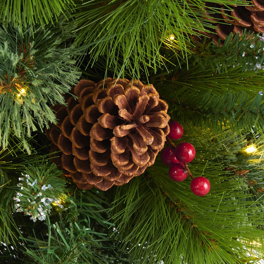 3ft. Montana Mixed Pine Artificial Christmas Tree with Pine Cones. Picture 3