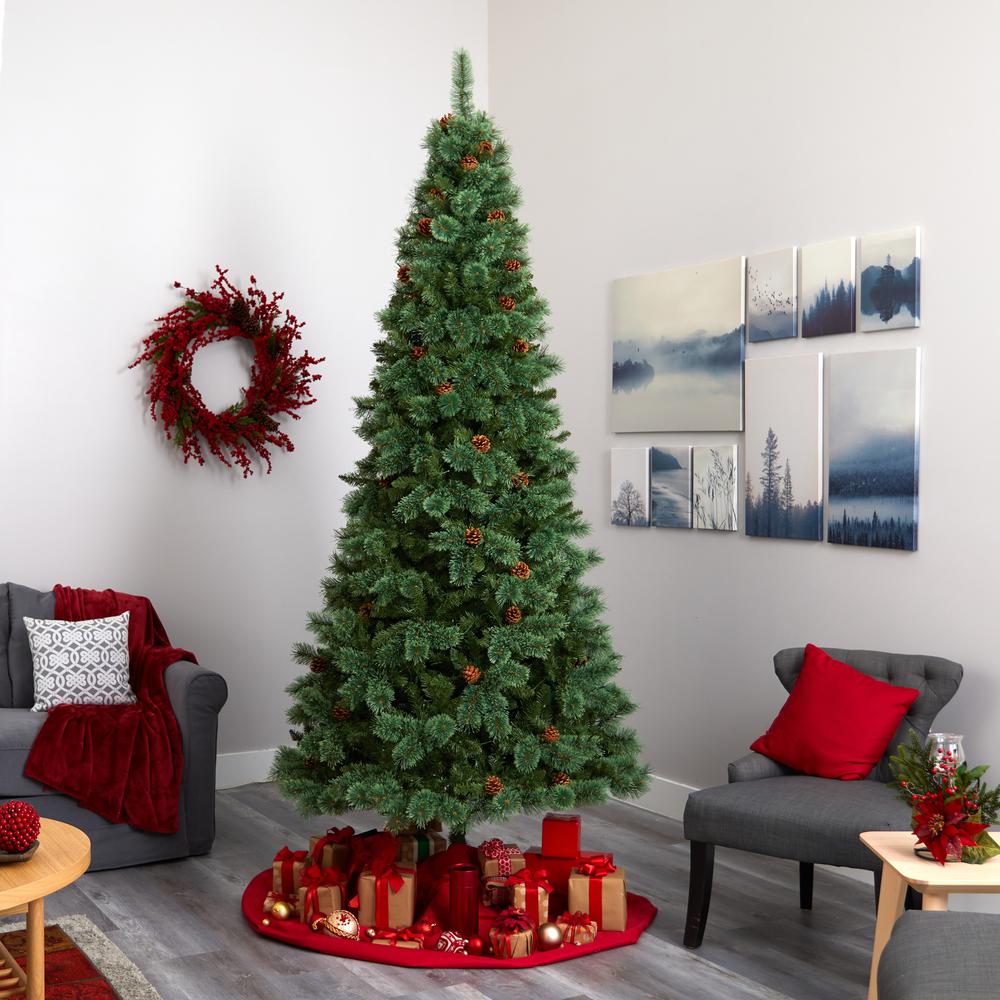 9ft. White Mountain Pine Artificial Christmas Tree. Picture 7