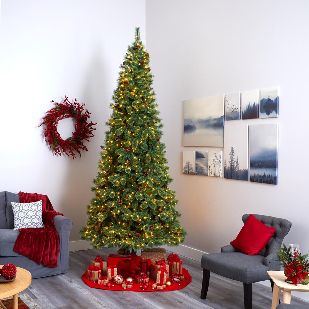 10ft. White Mountain Pine Artificial Christmas Tree. Picture 6