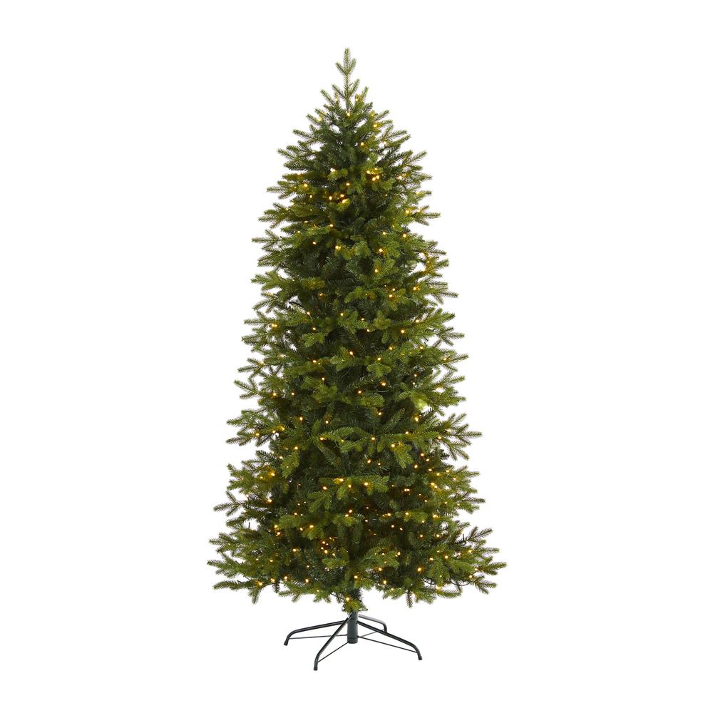 7ft. Belgium Fir Natural Look Artificial Christmas Tree. Picture 1