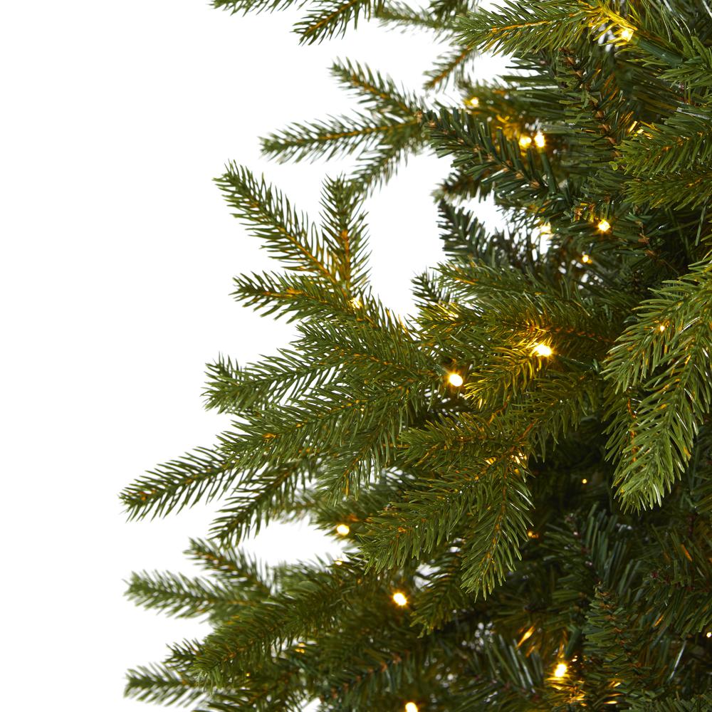 7ft. Belgium Fir Natural Look Artificial Christmas Tree. Picture 4