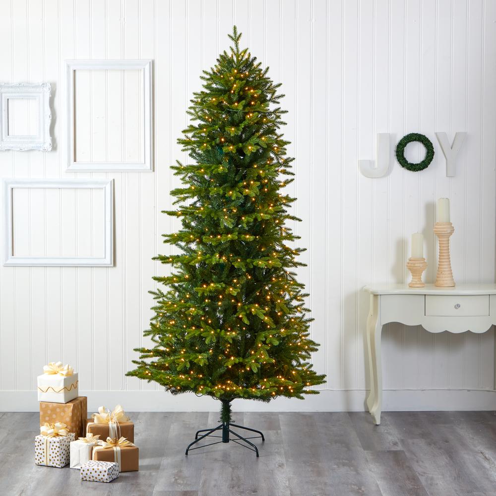 8ft. Belgium Fir Natural Look Artificial Christmas Tree. Picture 5