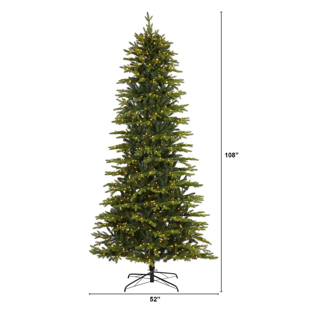 9ft. Belgium Fir Natural Look Artificial Christmas Tree. Picture 2