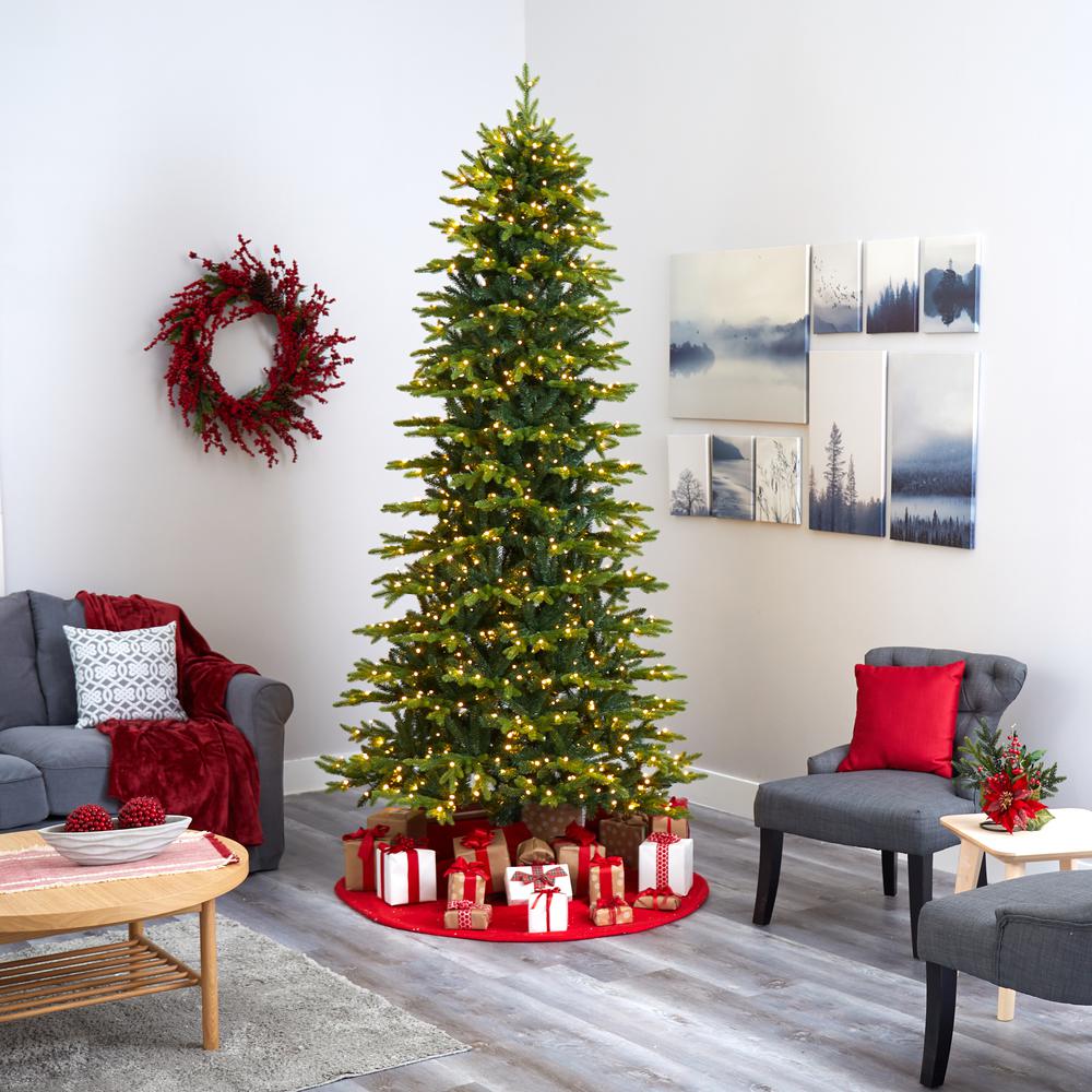 9ft. Belgium Fir Natural Look Artificial Christmas Tree. Picture 6