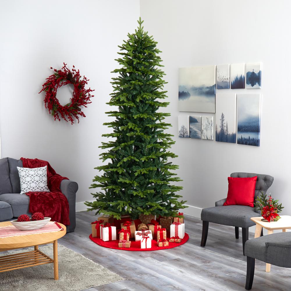 9ft. Belgium Fir Natural Look Artificial Christmas Tree. Picture 7
