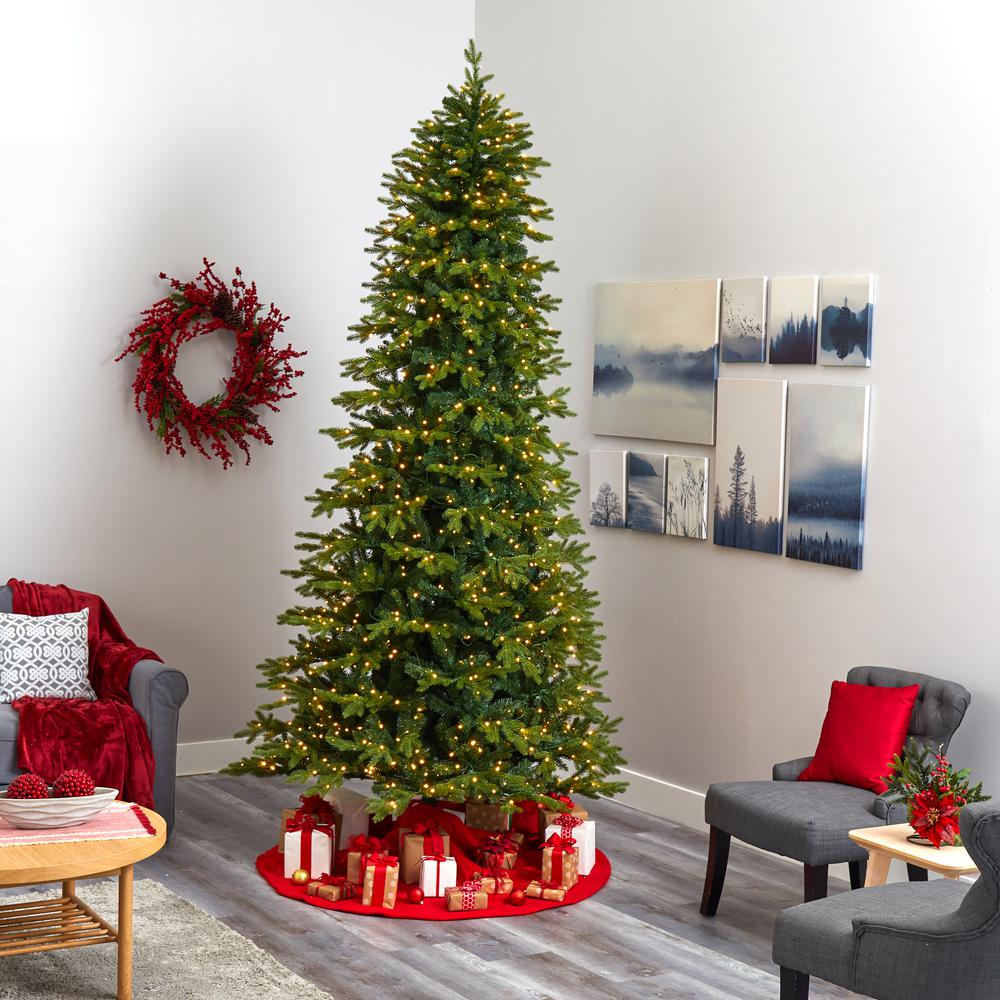 10ft. Belgium Fir Natural Look Artificial Christmas Tree. Picture 6