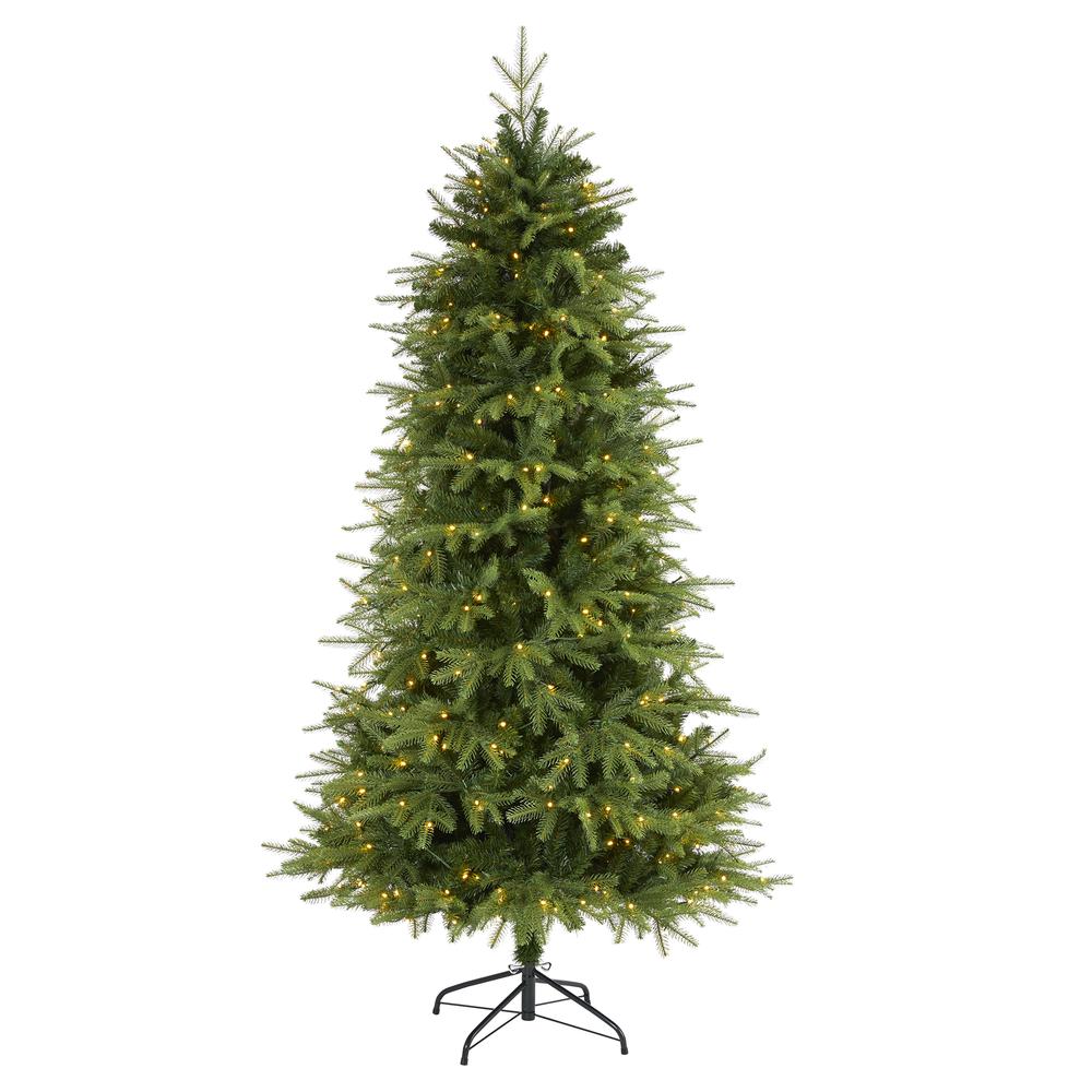 6.5ft. Vancouver Fir Natural Look Artificial Christmas Tree. Picture 1