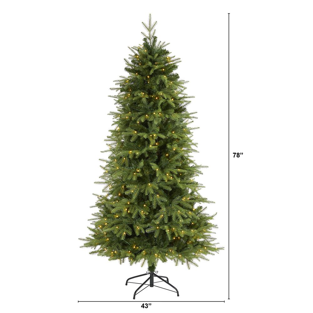 6.5ft. Vancouver Fir Natural Look Artificial Christmas Tree. Picture 2