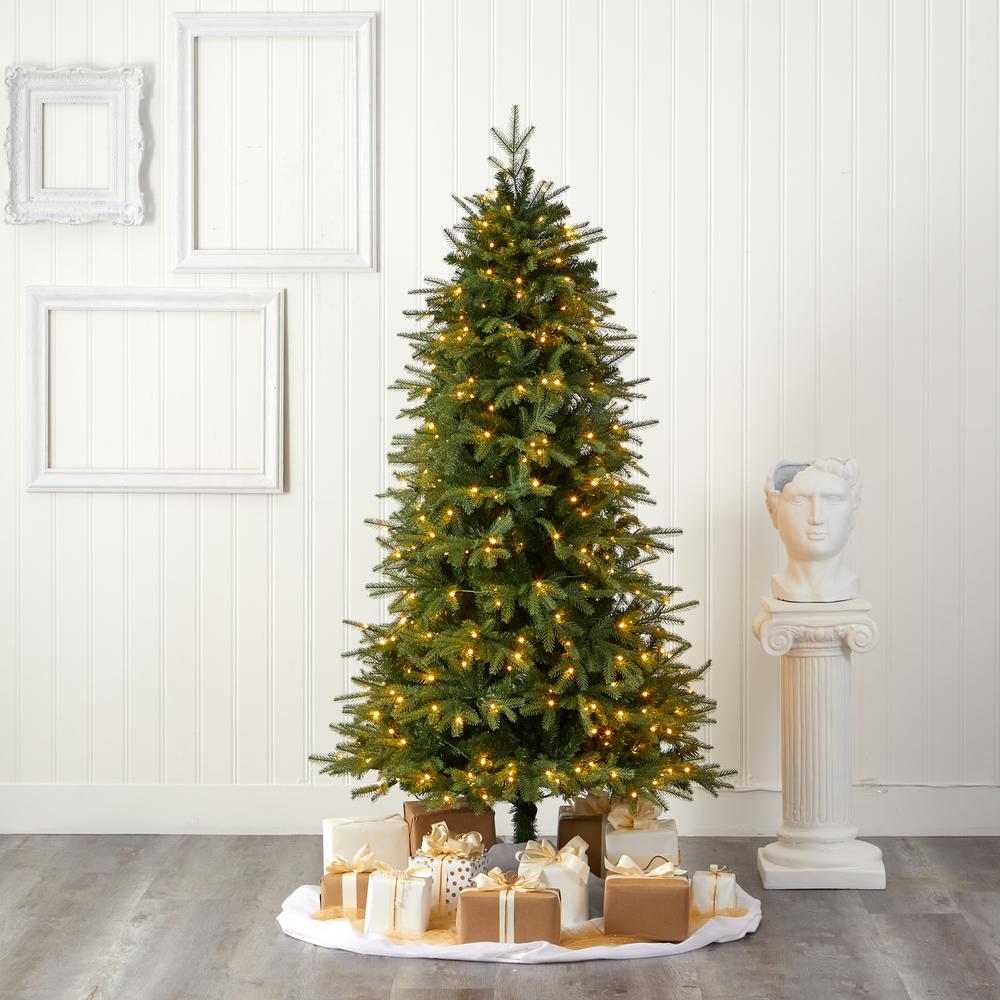 6.5ft. Vancouver Fir Natural Look Artificial Christmas Tree. Picture 5