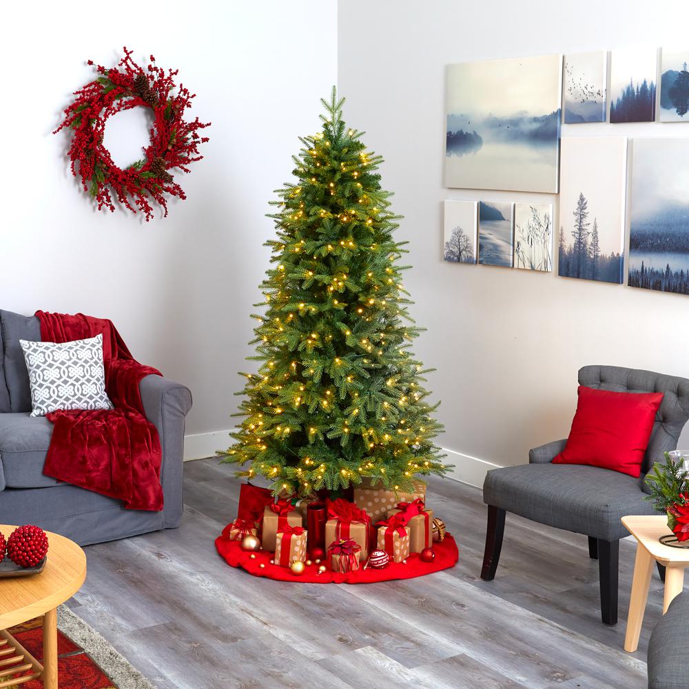 6.5ft. Vancouver Fir Natural Look Artificial Christmas Tree. Picture 7