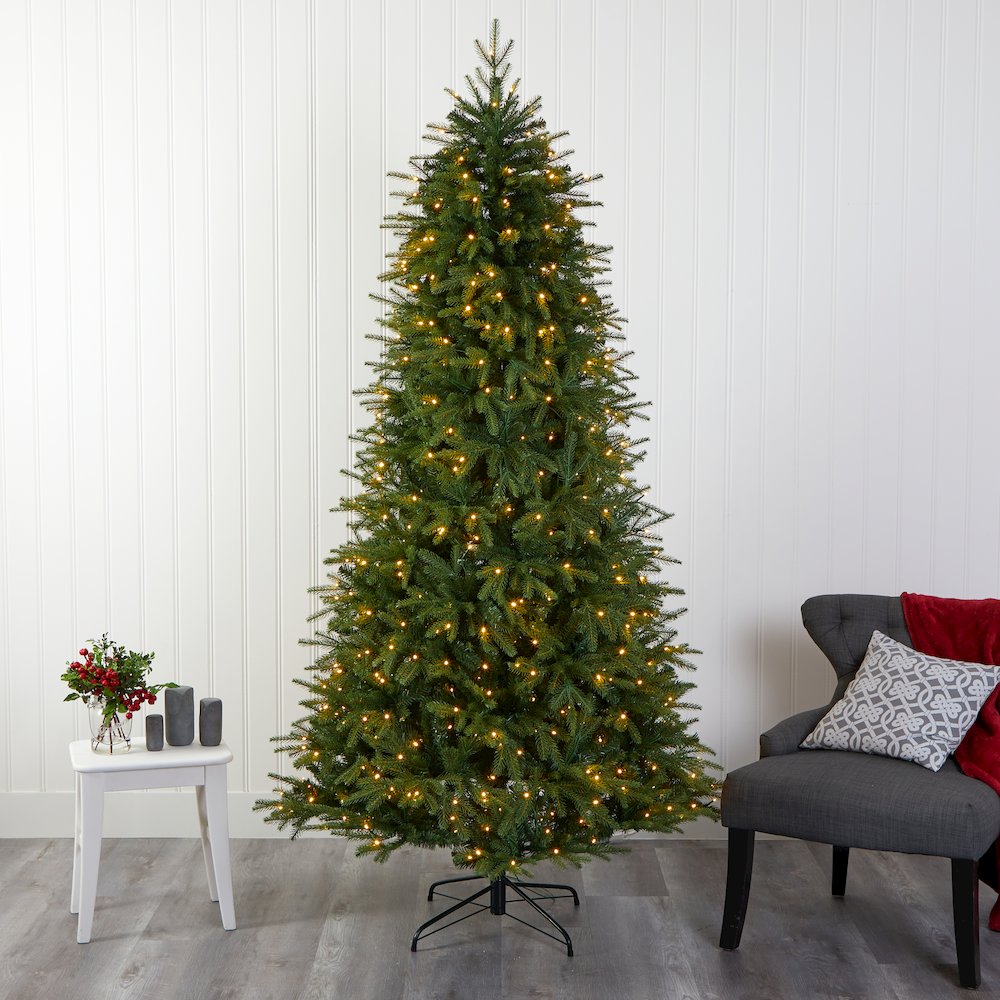 7ft. Vancouver Fir Artificial Christmas Tree with 500 Clear LED Lights. Picture 5