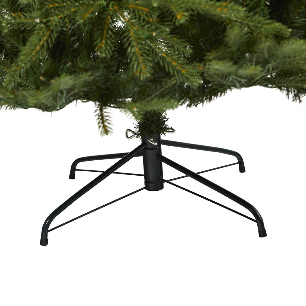 8ft. Vancouver Fir Natural Look Artificial Christmas Tree with 700 Clear LED Lights and 3470 Bendable Branches. Picture 6