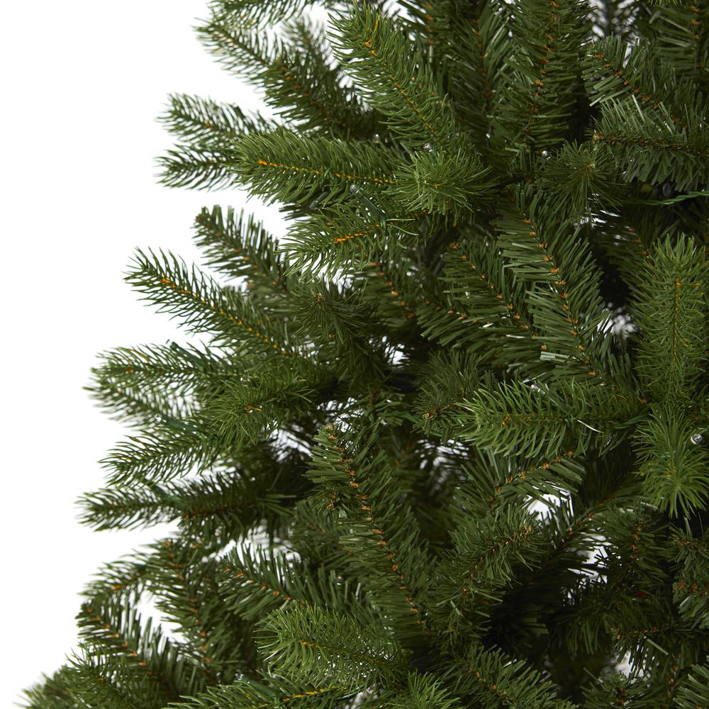 6ft. New Haven Spruce Natural Look Artificial Christmas Tree with 350 LED Lights. Picture 5