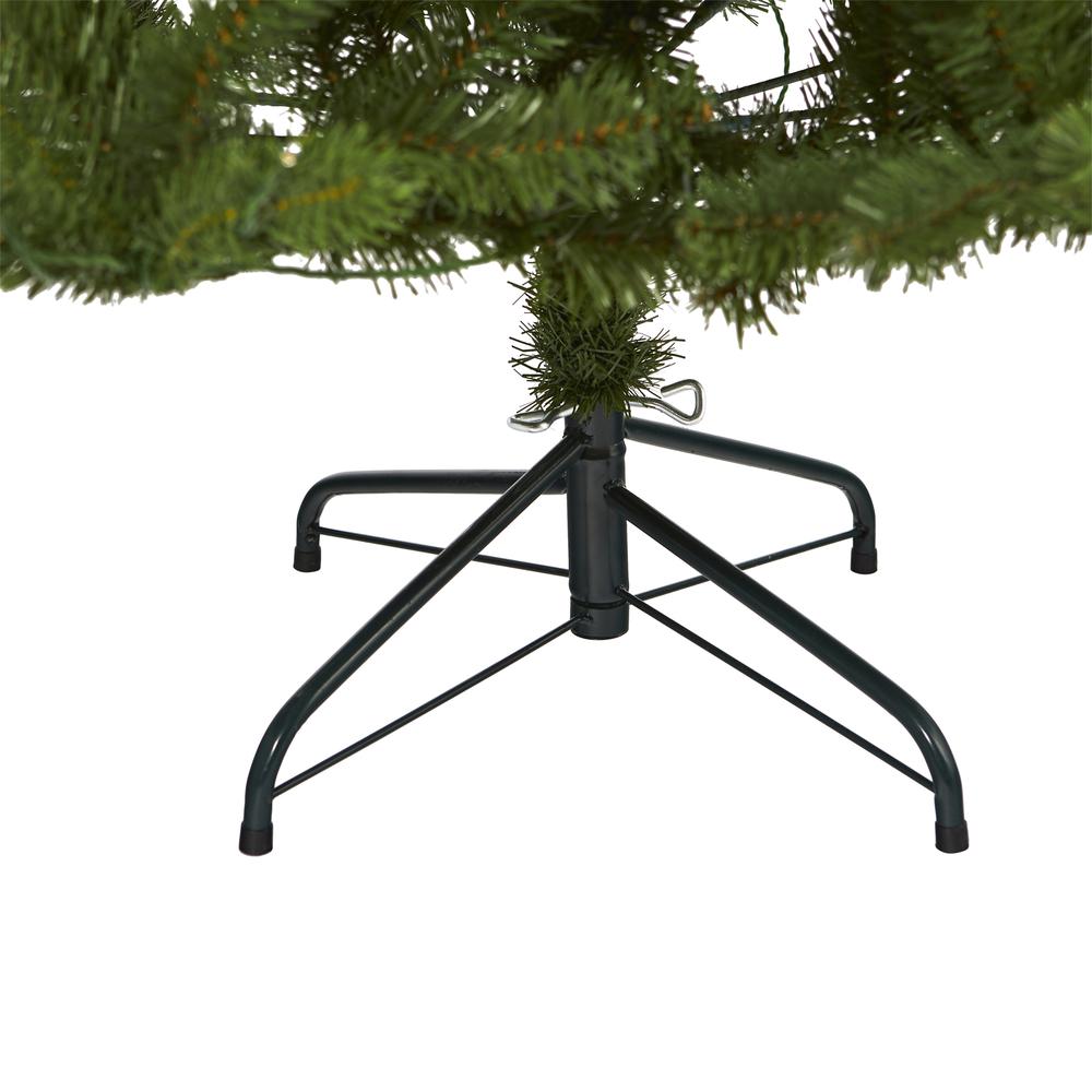 6ft. New Haven Spruce Natural Look Artificial Christmas Tree with 350 LED Lights. Picture 6