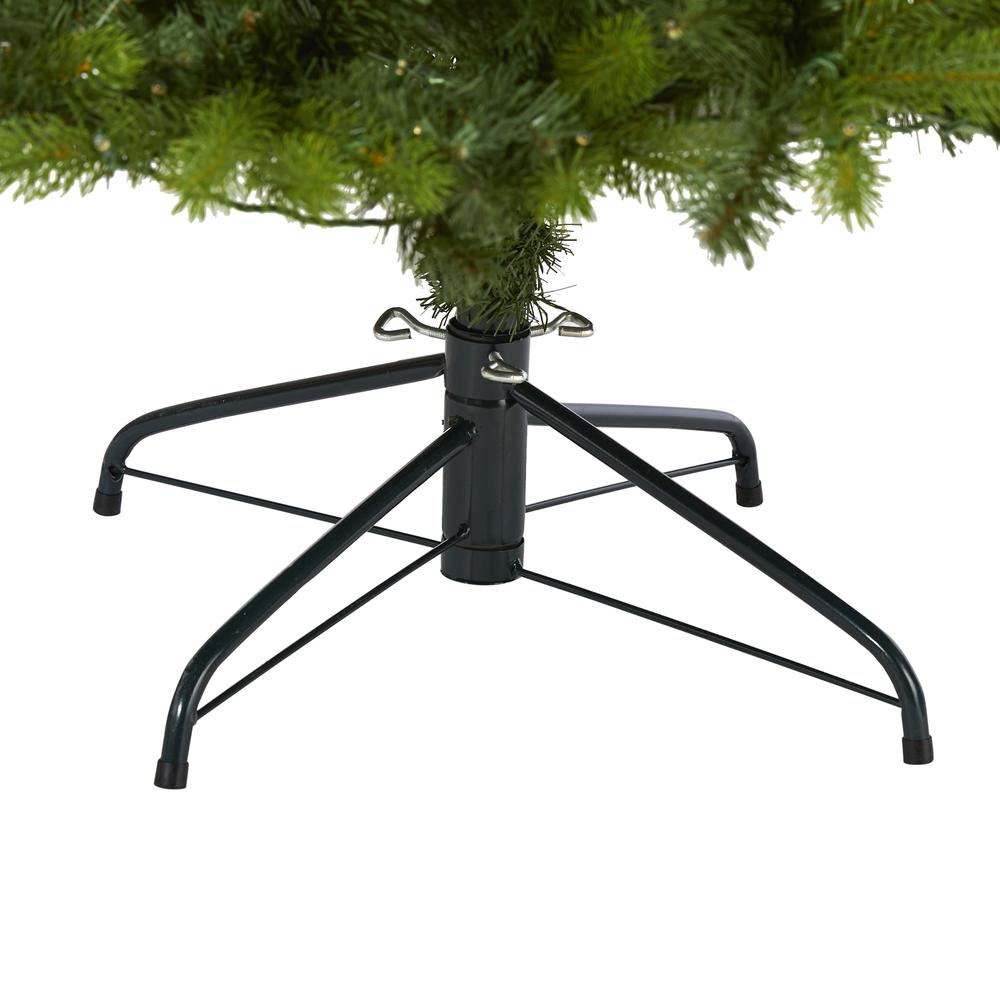 7ft. New Haven Spruce Natural Look Artificial Christmas Tree with 500 LED Lights. Picture 2