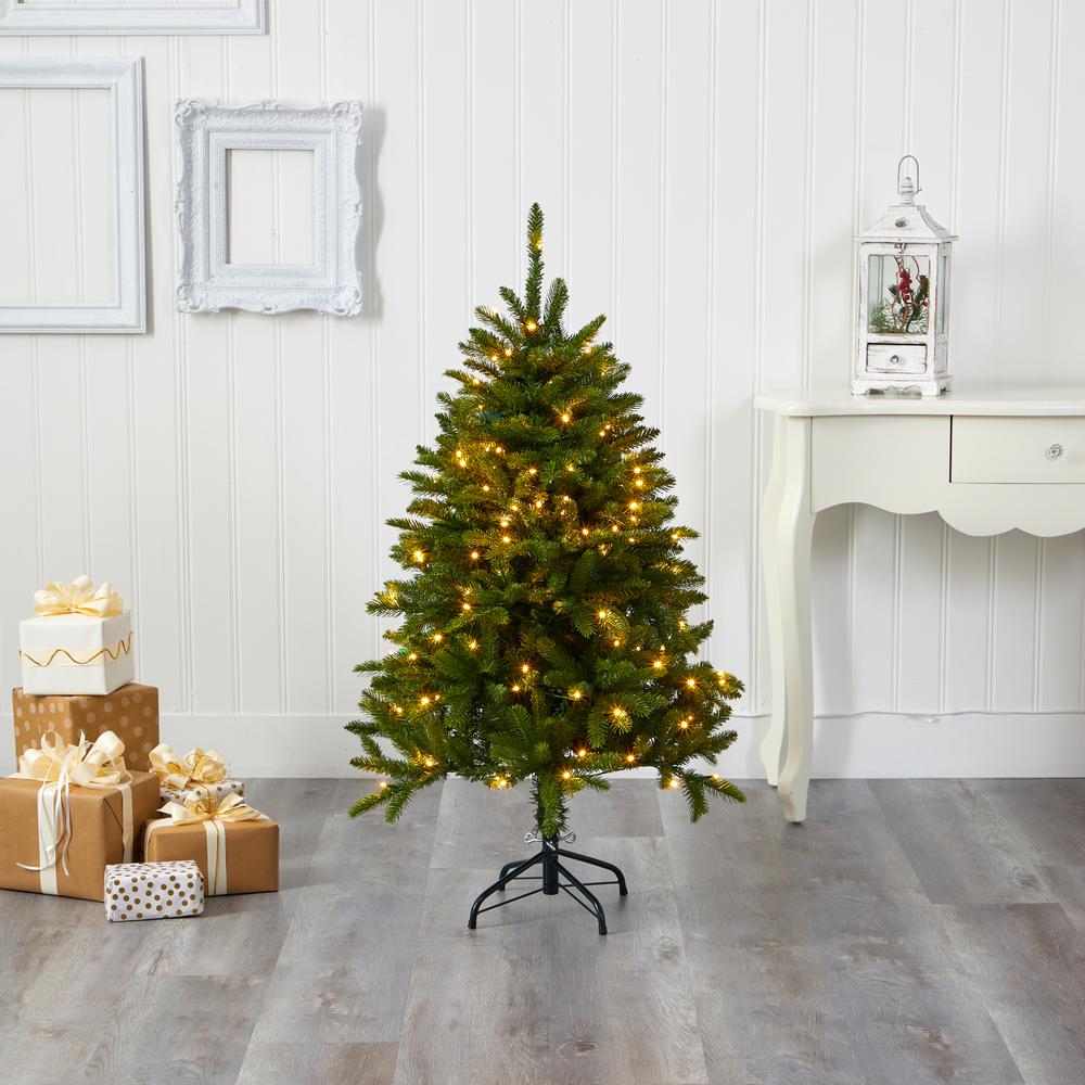 4ft. Sierra Spruce Natural Look Artificial Christmas Tree with 150 Clear LED Lights. Picture 7