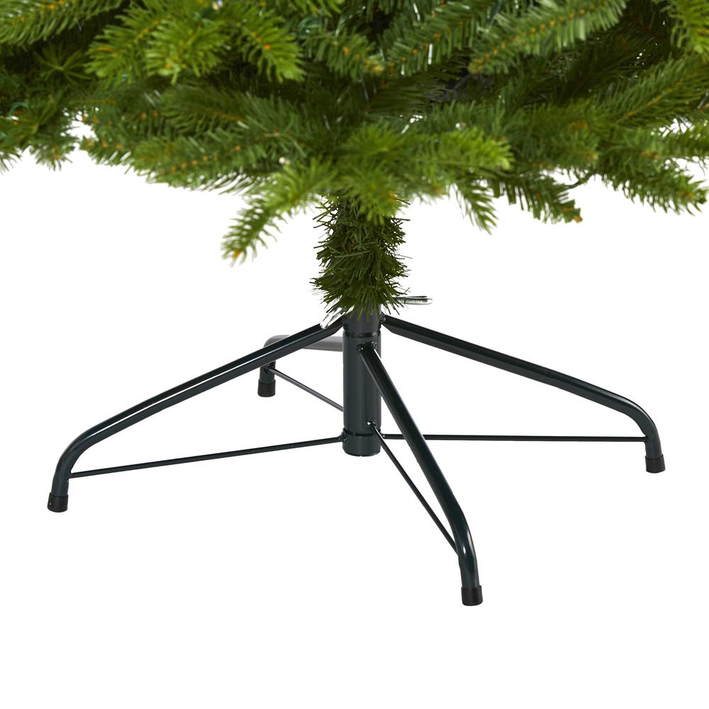 6ft. Sierra Spruce Natural Look Artificial Christmas Tree with 300 Clear LED Lights and 1357 Bendable Branches. Picture 4