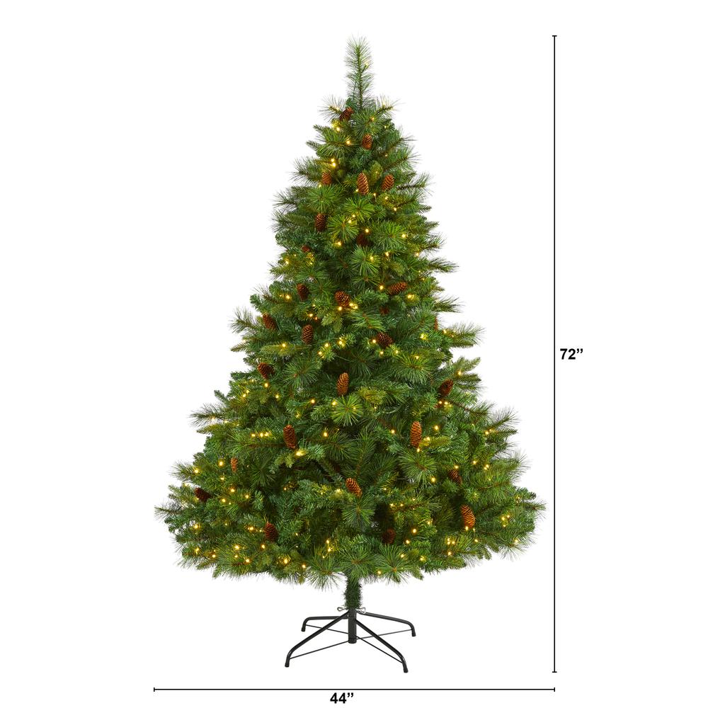 6ft. West Virginia Full Bodied Mixed Pine Artificial Christmas Tree. Picture 2