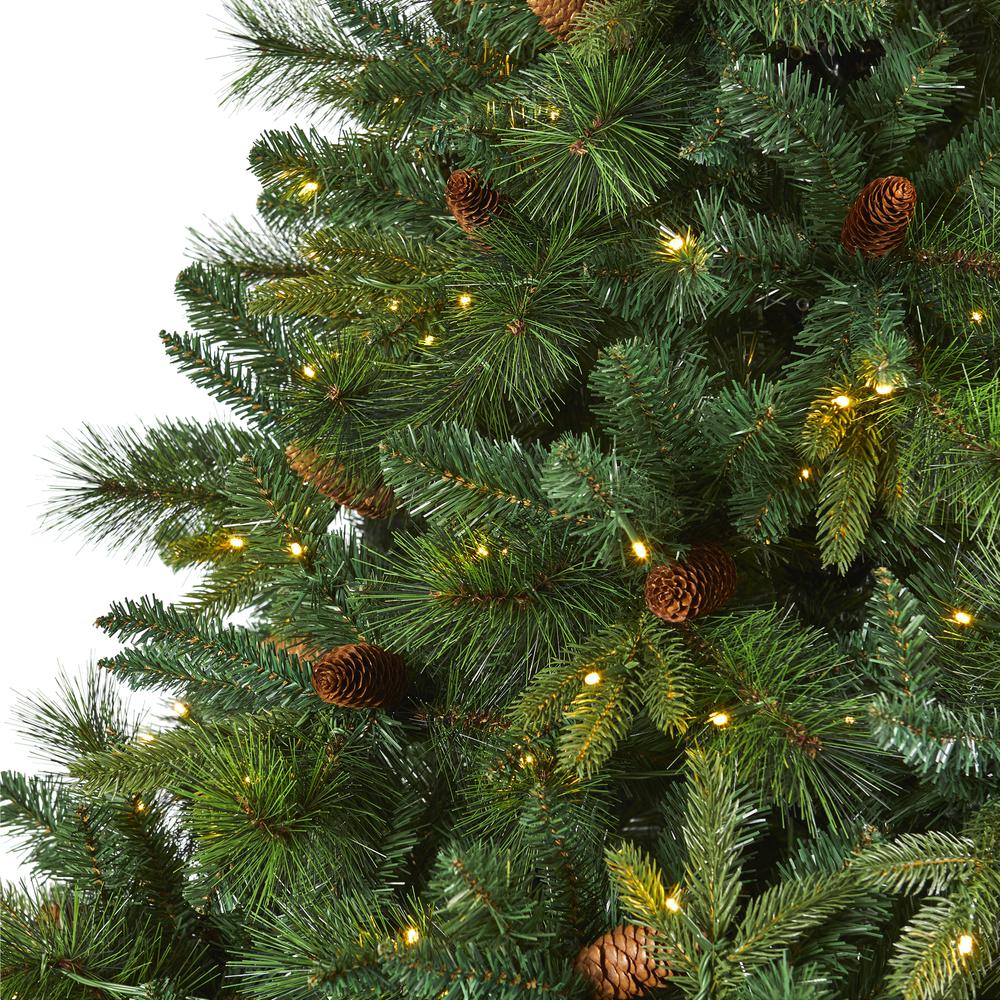 7ft. West Virginia Full Bodied Mixed Pine Artificial Christmas Tree. Picture 4