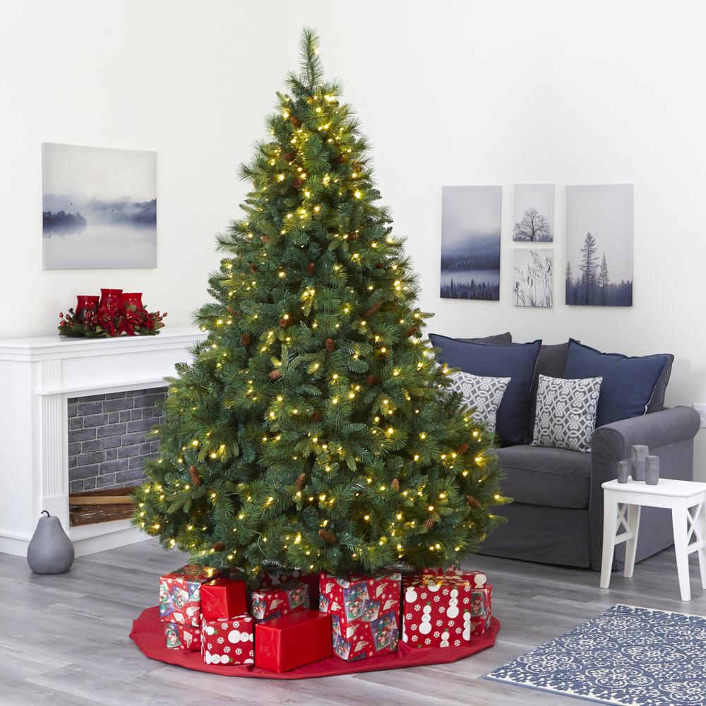 7ft. West Virginia Full Bodied Mixed Pine Artificial Christmas Tree. Picture 6