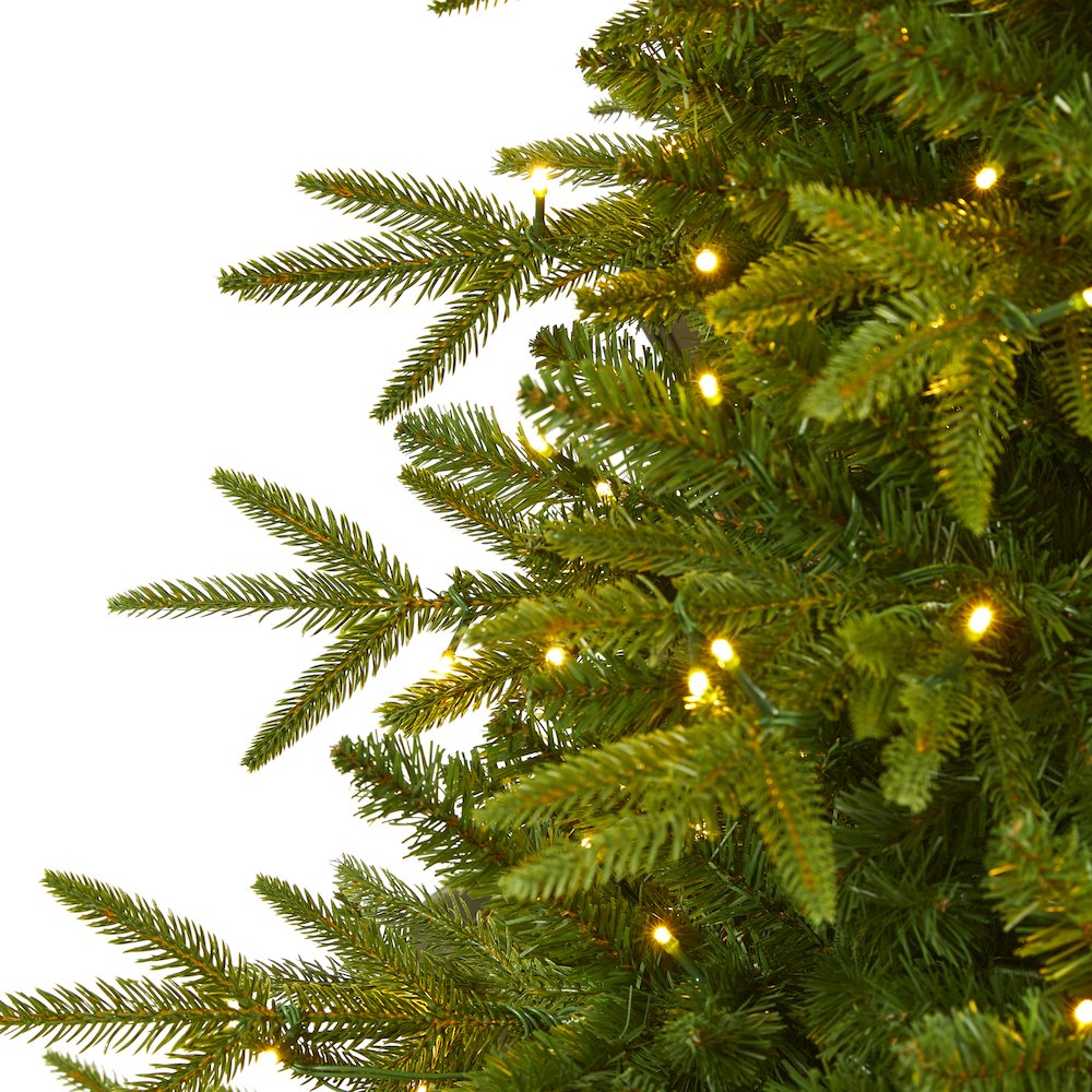 6ft. Colorado Mountain Fir Artificial Christmas Tree with 350 Clear LED Lights. Picture 3
