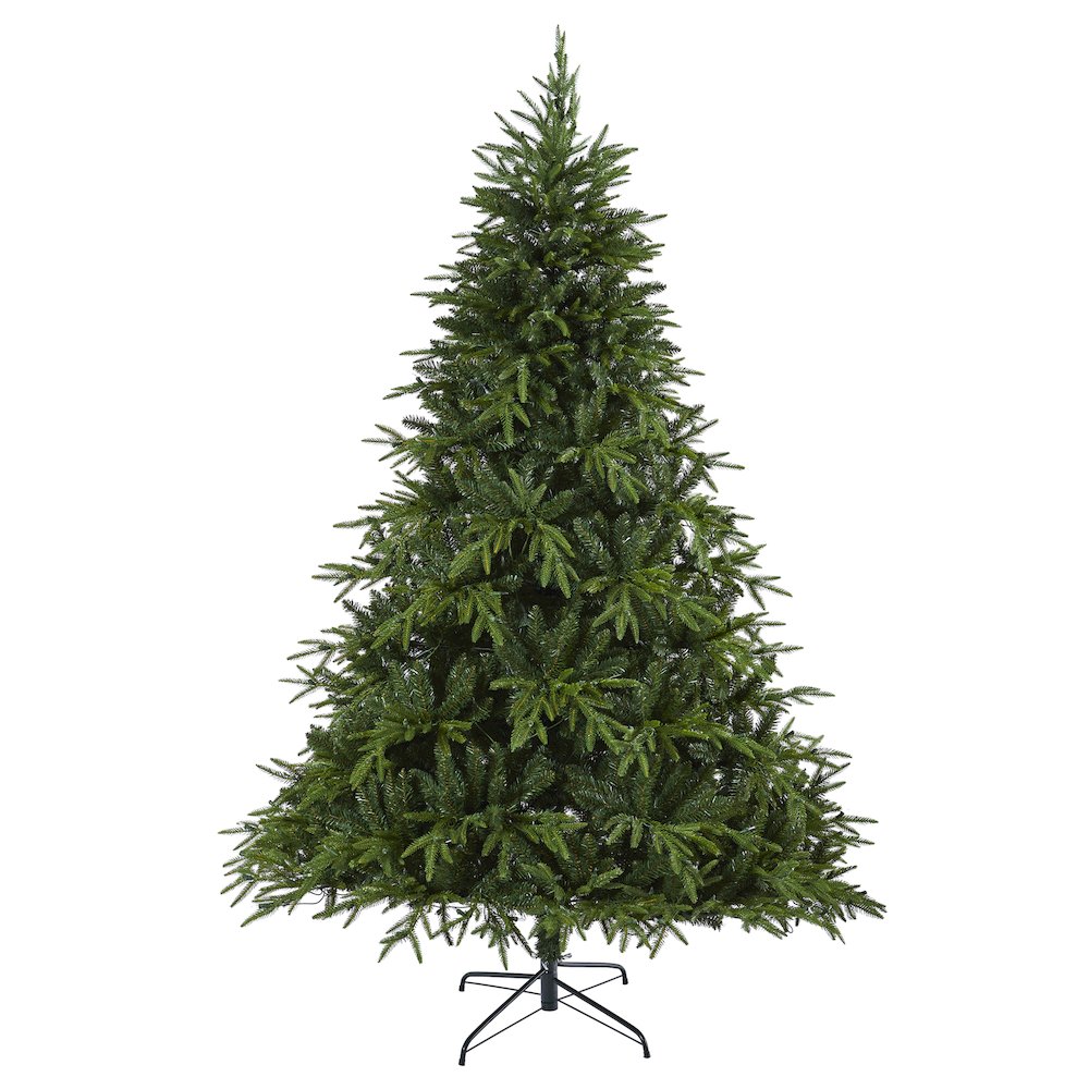 7.5ft. Colorado Mountain Fir Artificial Christmas Tree with 600 Clear LED Lights. Picture 3