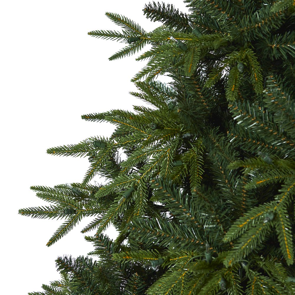 7.5ft. Colorado Mountain Fir Artificial Christmas Tree with 600 Clear LED Lights. Picture 5