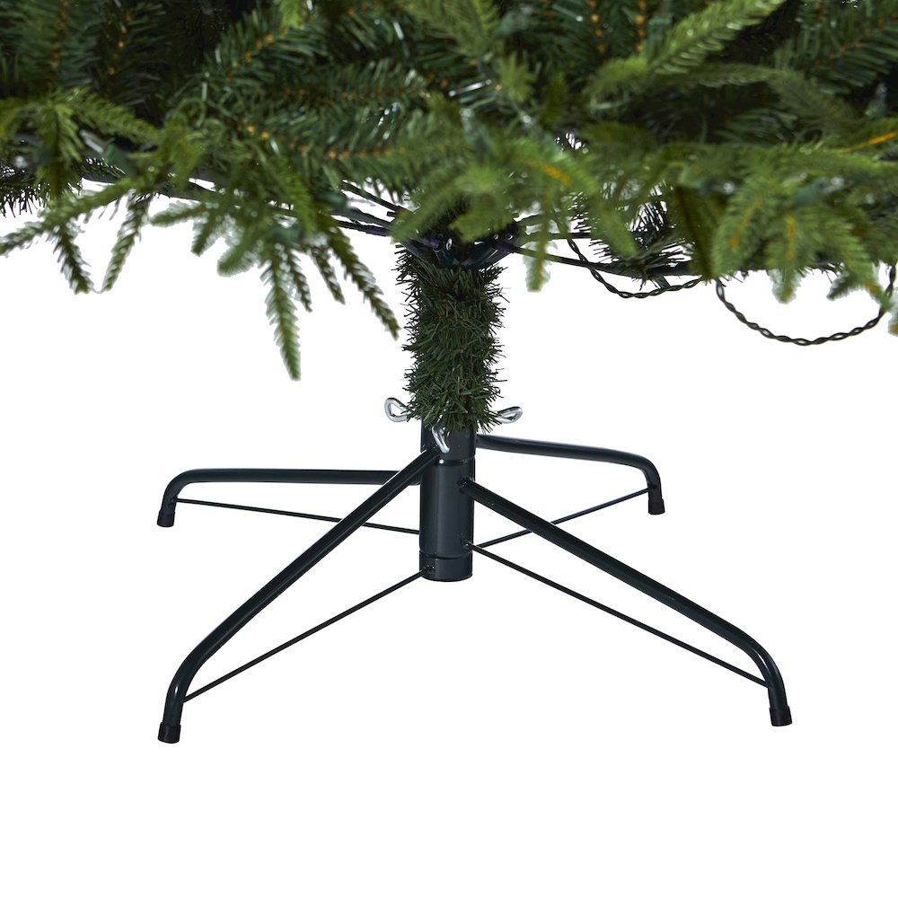 7.5ft. Colorado Mountain Fir Artificial Christmas Tree with 600 Clear LED Lights. Picture 6