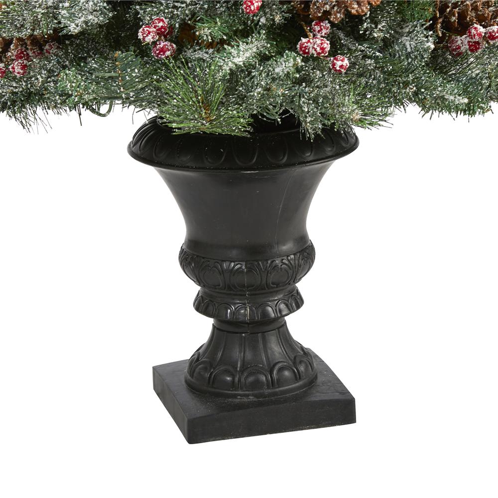 4ft. Frosted Pine, Pinecone and Berries Artificial Christmas Tree. Picture 4