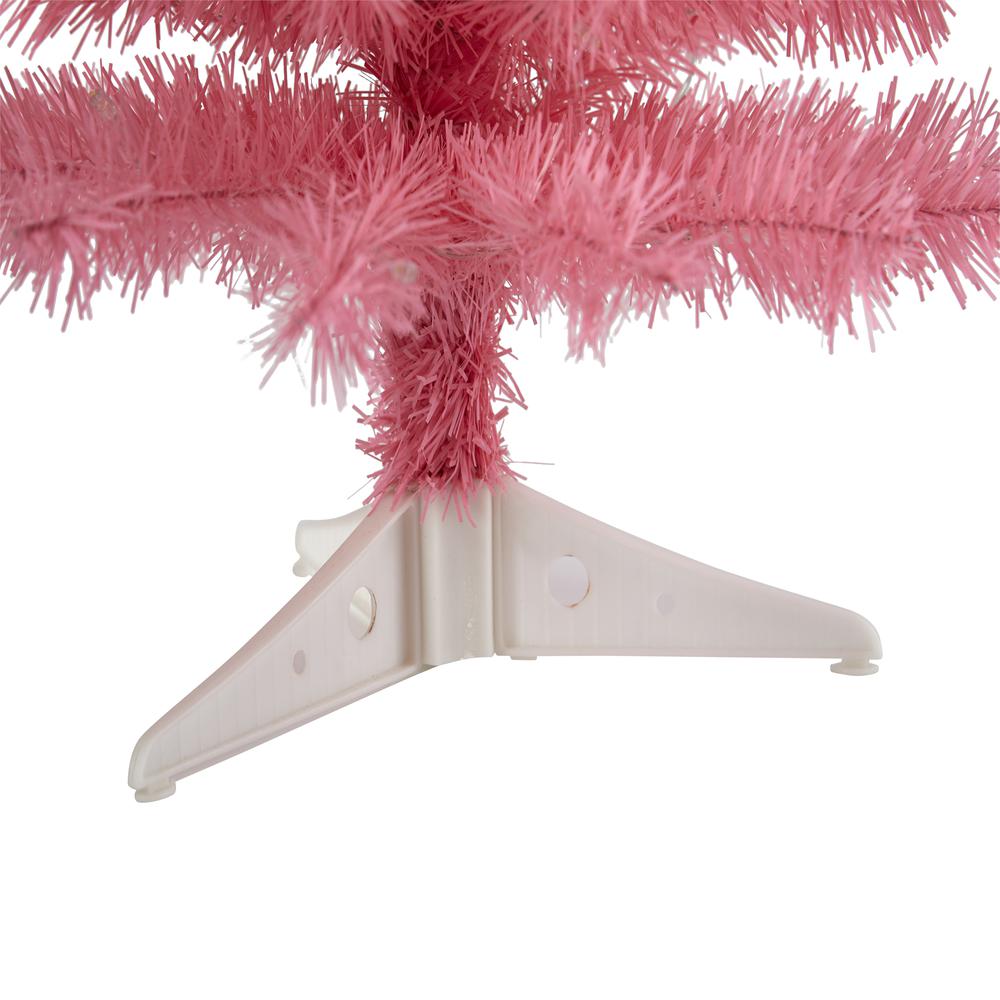 2ft. Pink Artificial Christmas Tree with 35 LED Lights and 72 Bendable Branches. Picture 4