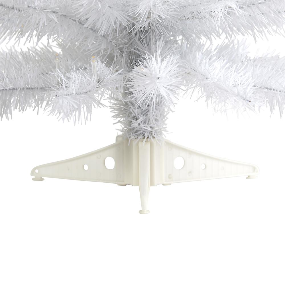 2ft. White Artificial Christmas Tree with 35 LED Lights and 72 Bendable Branches. Picture 4