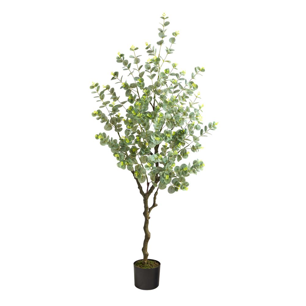 4.5ft. Eucalyptus Artificial Tree. Picture 1