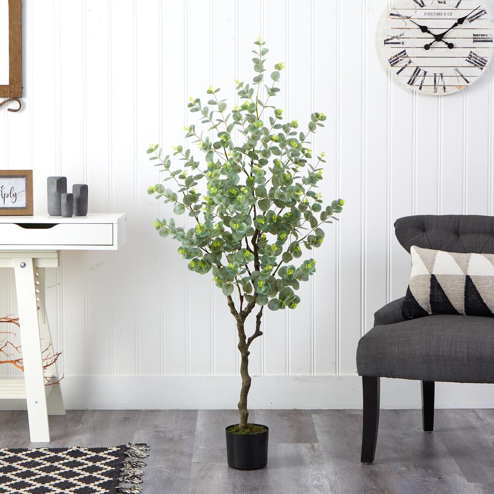 4.5ft. Eucalyptus Artificial Tree. Picture 3