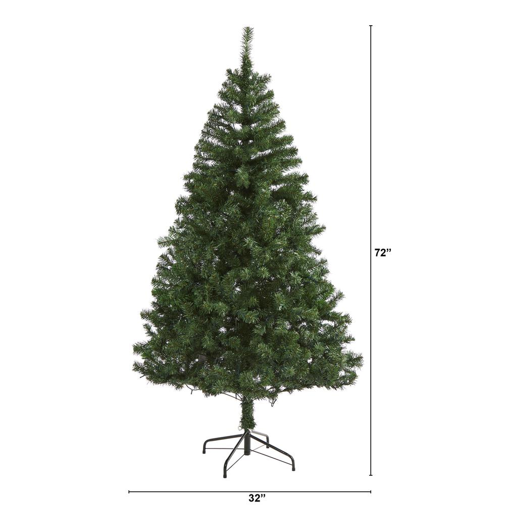 6ft. Northern Tip Pine Artificial Christmas Tree. Picture 1