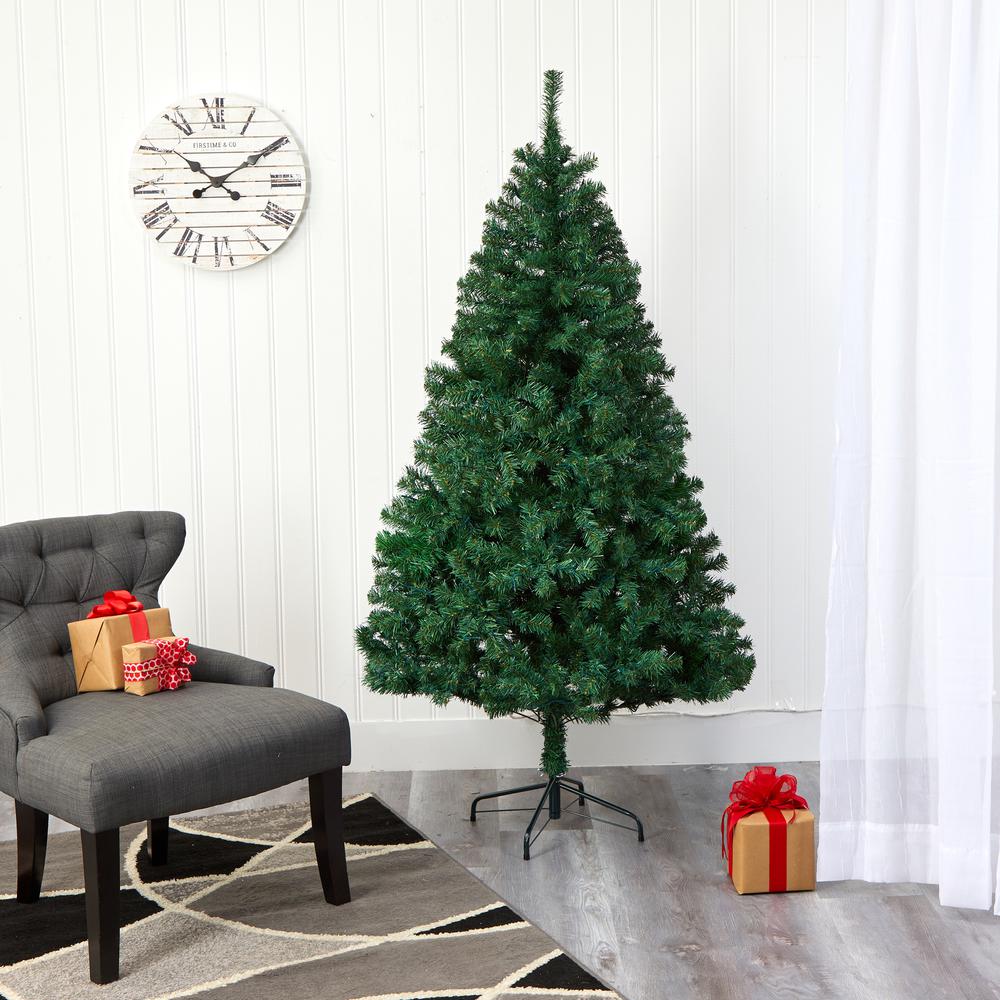 7ft. Northern Tip Pine Artificial Christmas Tree. Picture 5