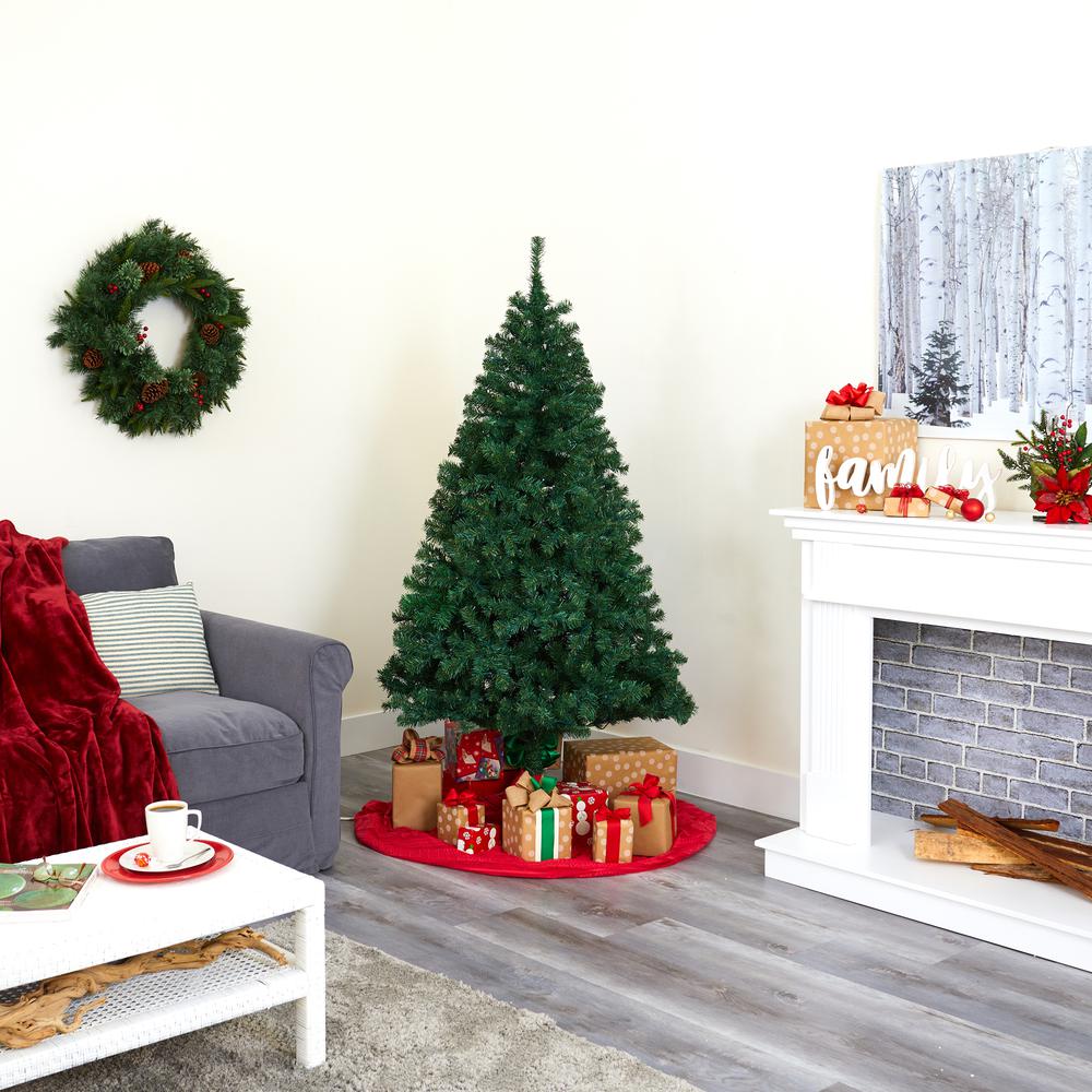7ft. Northern Tip Pine Artificial Christmas Tree. Picture 4